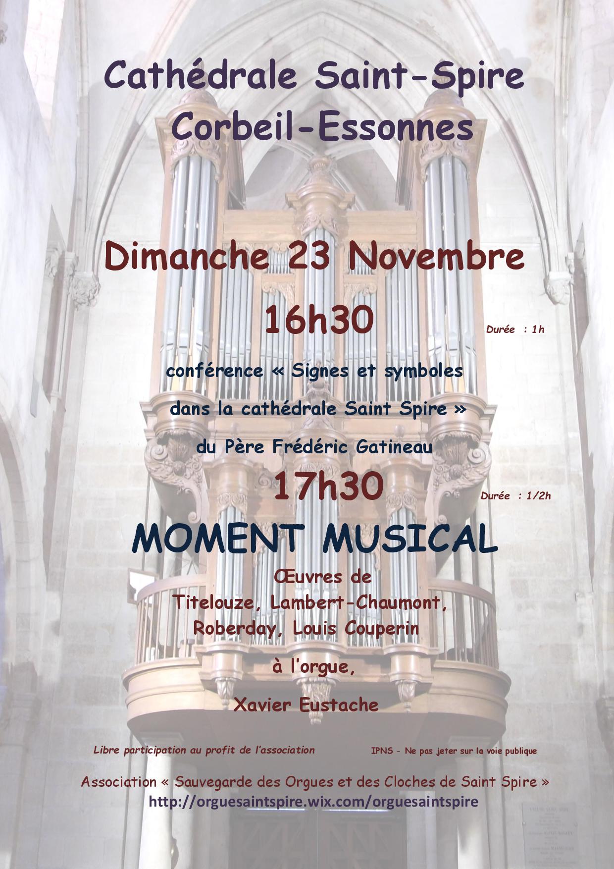 Affiche moment musical 23 XI 2025