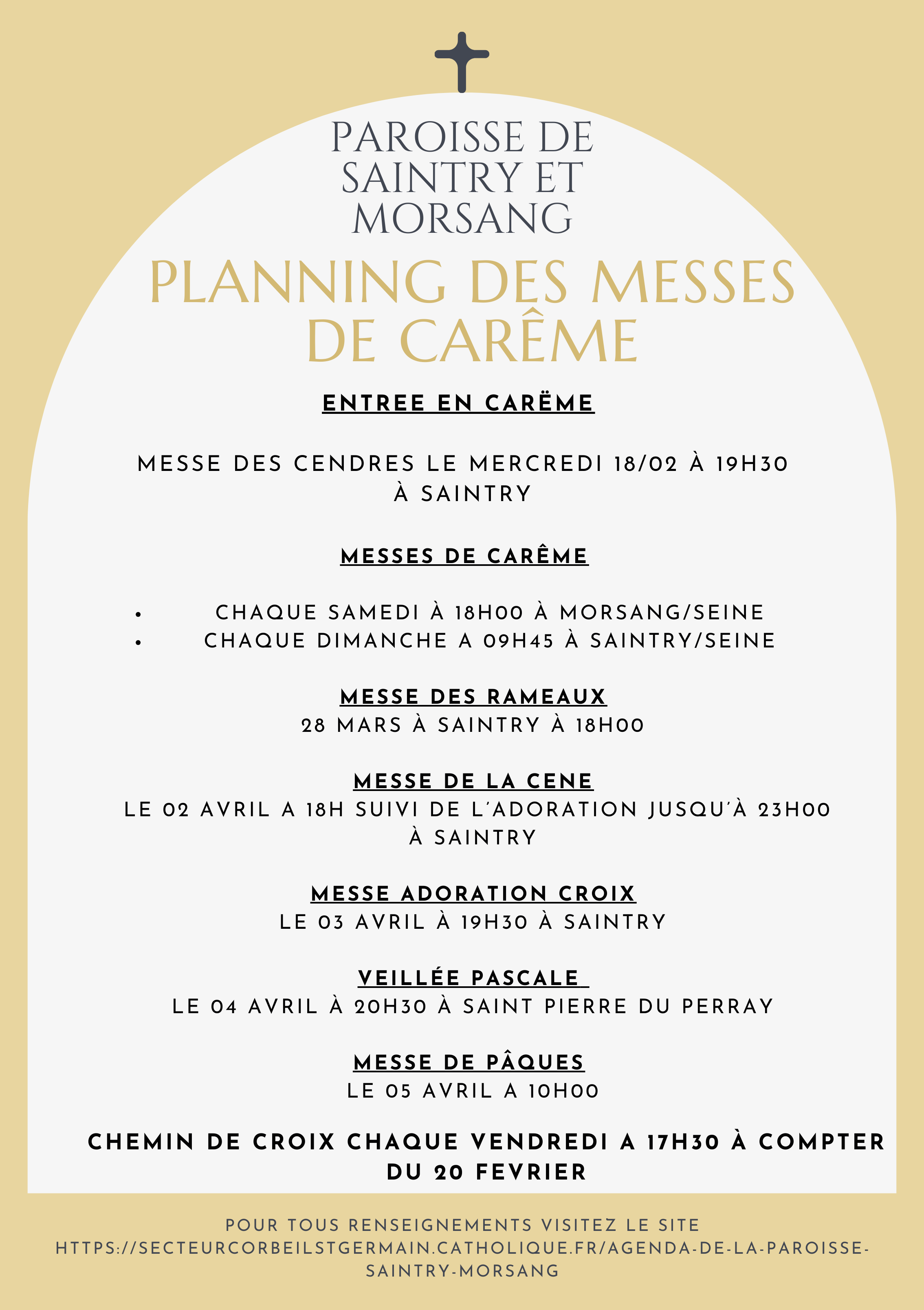 messe saintry paques