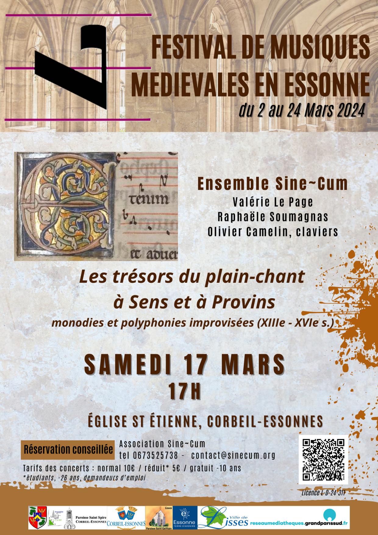 Affiche concert SineCum 17 mars 2024