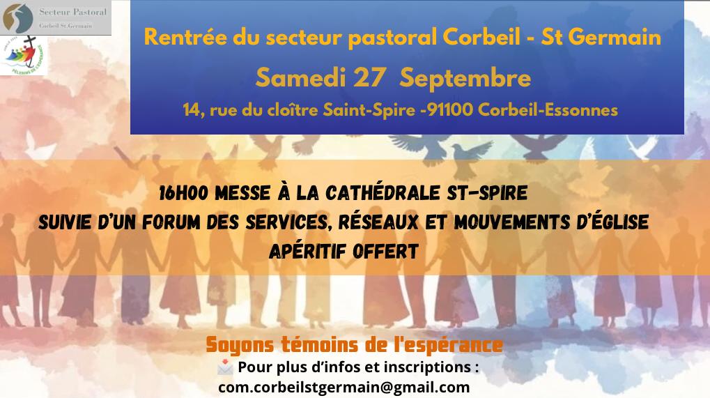 affiche rentre pastorale de secteur du 27 sept 2025
